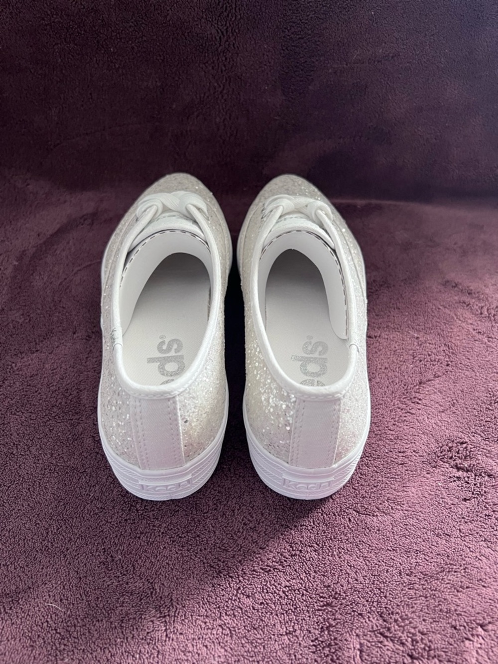 Keds Celebration Glitter Lace-Up Platform Sneakers - Picture 3 of 5